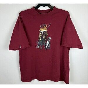 Vintage Y2K Fox / Hunting Graphic T-Shirt / Size XXL